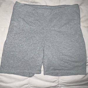 Grey biker shorts